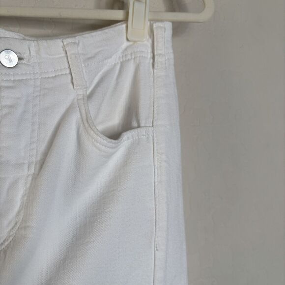 Pilcro Adi Mid Rise Frayed Relaxed Flare Jeans - Picture 13 of 13